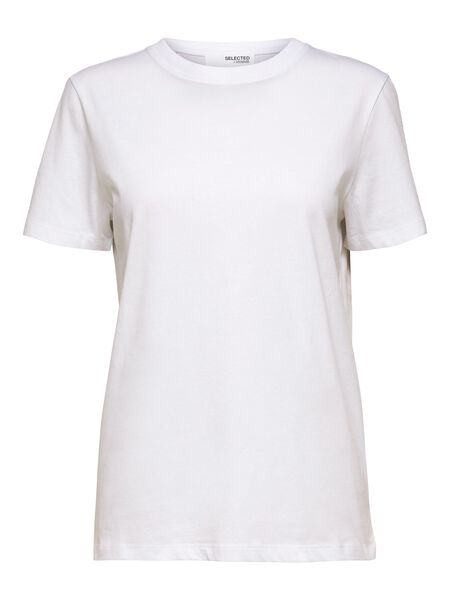 Selected CLASSIQUE T-SHIRT, Bright White, highres - 16089123_BrightWhite_001.jpg