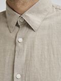 Selected LINEN AND ORGANIC COTTON SHIRT, Crockery, highres - 16078868_Crockery_006.jpg