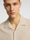 Selected LINNENMIX OVERHEMD MET KORTE MOUWEN, Pure Cashmere, highres - 16092978_PureCashmere_006.jpg