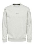 Selected BLØD REGULAR FIT SWEATSHIRT, Light Grey Melange, highres - 16080318_LightGreyMelange_001.jpg