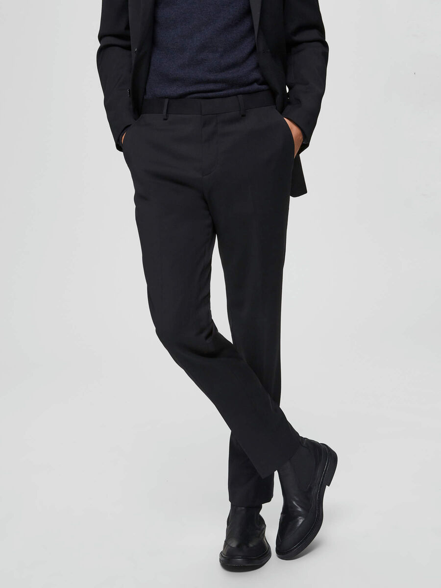 Selected SLIM FIT - SUIT TROUSERS, Black, highres - 16063881_Black_003.jpg