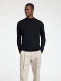 Selected 100% MERINOWOLL MOCK NECK PULLOVER, Black, highres - 16096253_Black_003.jpg