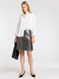 Selected METALLIC LEATHER MINI SKIRT, Silver, highres - 16093391_Silver_1163291_008.jpg