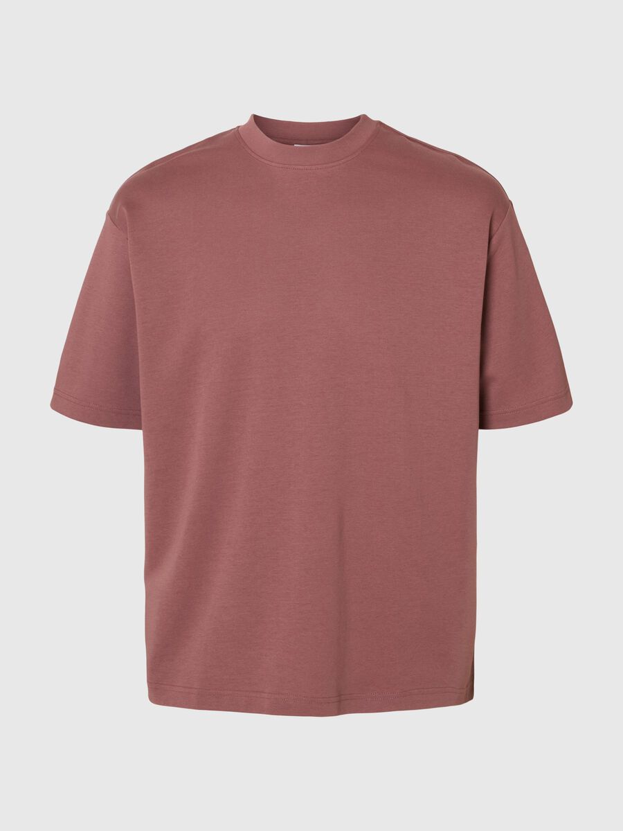 Selected LOOSE FIT T-SHIRT, Rose Brown, highres - 16094143_RoseBrown_001.jpg