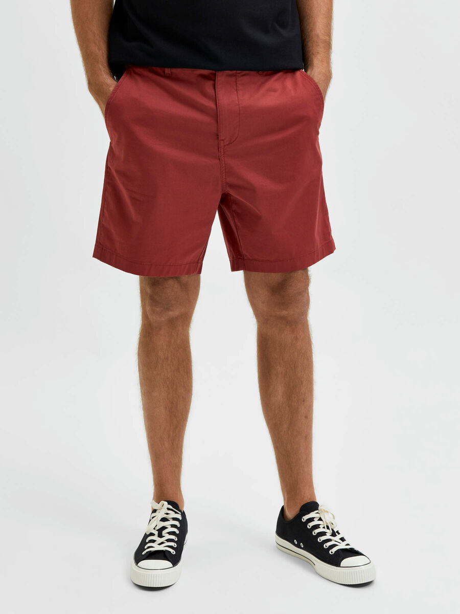 Selected COMFORT FIT SHORTS, Cowhide, highres - 16083844_Cowhide_003.jpg