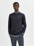 Selected MOCK NECK STRICKPULLOVER, Dark Sapphire, highres - 16082446_DarkSapphire_901569_003.jpg