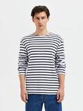 Selected STRIPED LONG-SLEEVED T-SHIRT, Bright White, highres - 16087926_BrightWhite_1026632_003.jpg