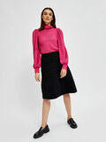 Selected QUILTED KNEE-LENGTH SKIRT, Black, highres - 16082393_Black_008.jpg