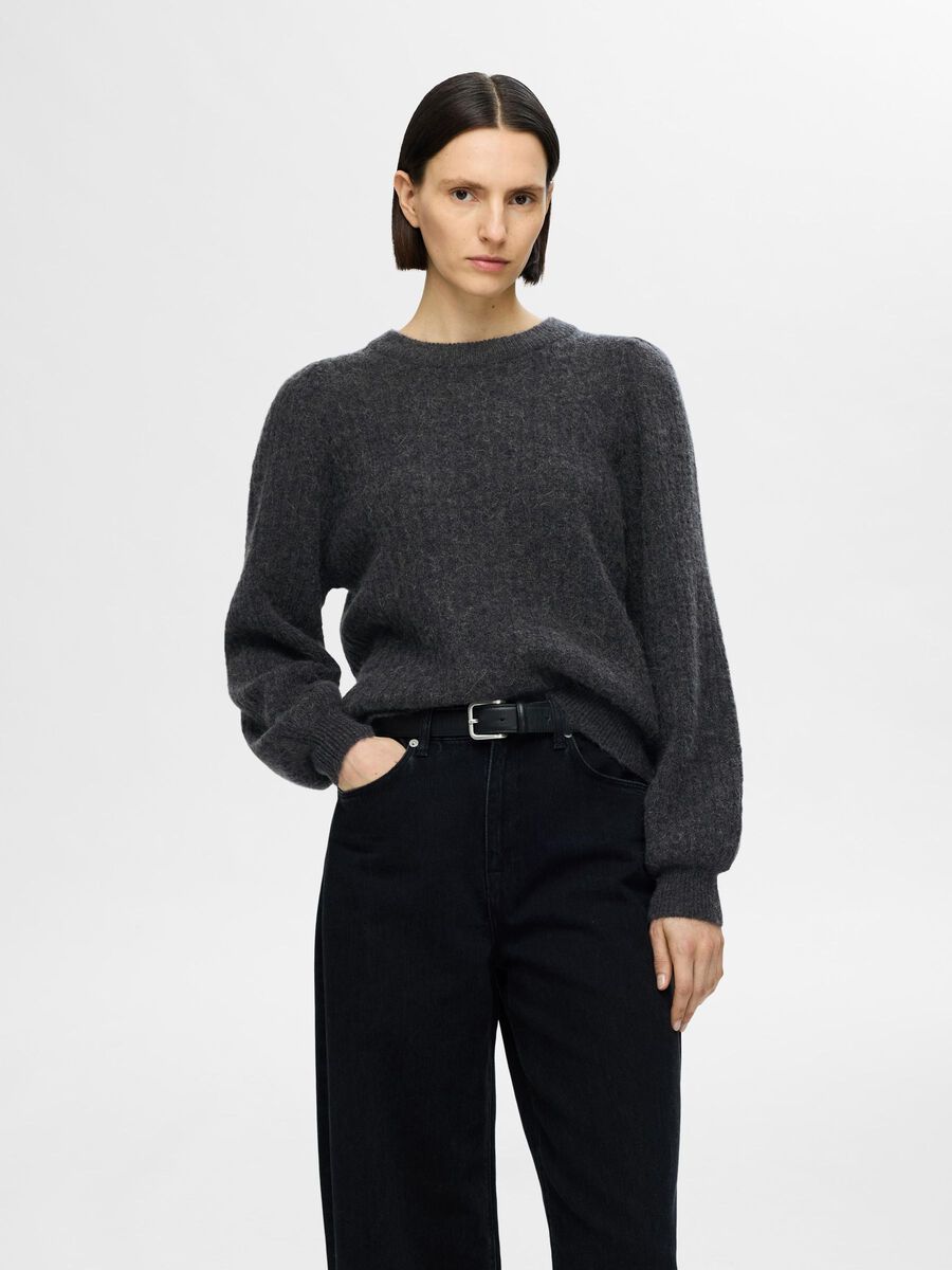Selected WOOL BLEND KNITTED JUMPER, Volcanic Ash, highres - 16094531_VolcanicAsh_1131277_003.jpg