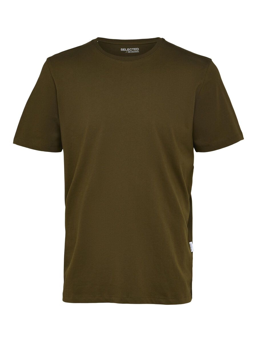 Selected CLASSIQUE T-SHIRT, Dark Olive, highres - 16087842_DarkOlive_001.jpg