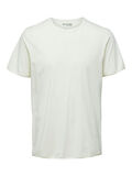 Selected JERSEY T-SHIRT, Egret, highres - 16082830_Egret_001.jpg