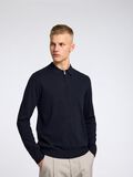 Selected EN MAILLE POLO À MANCHES LONGUES, Navy Blazer, highres - 16094271_NavyBlazer_1113639_008.jpg
