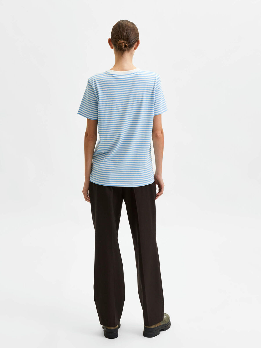 Selected STRIPETE T-SKJORTE, Alaskan Blue, highres - 16053765_AlaskanBlue_533226_004.jpg