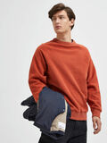 Selected BRUSHED SWEATSHIRT, Baked Clay, highres - 16087860_BakedClay_008.jpg