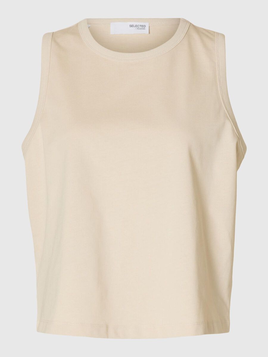 Selected 100% COTTON TANK TOP, Birch, highres - 16096484_Birch_001.jpg