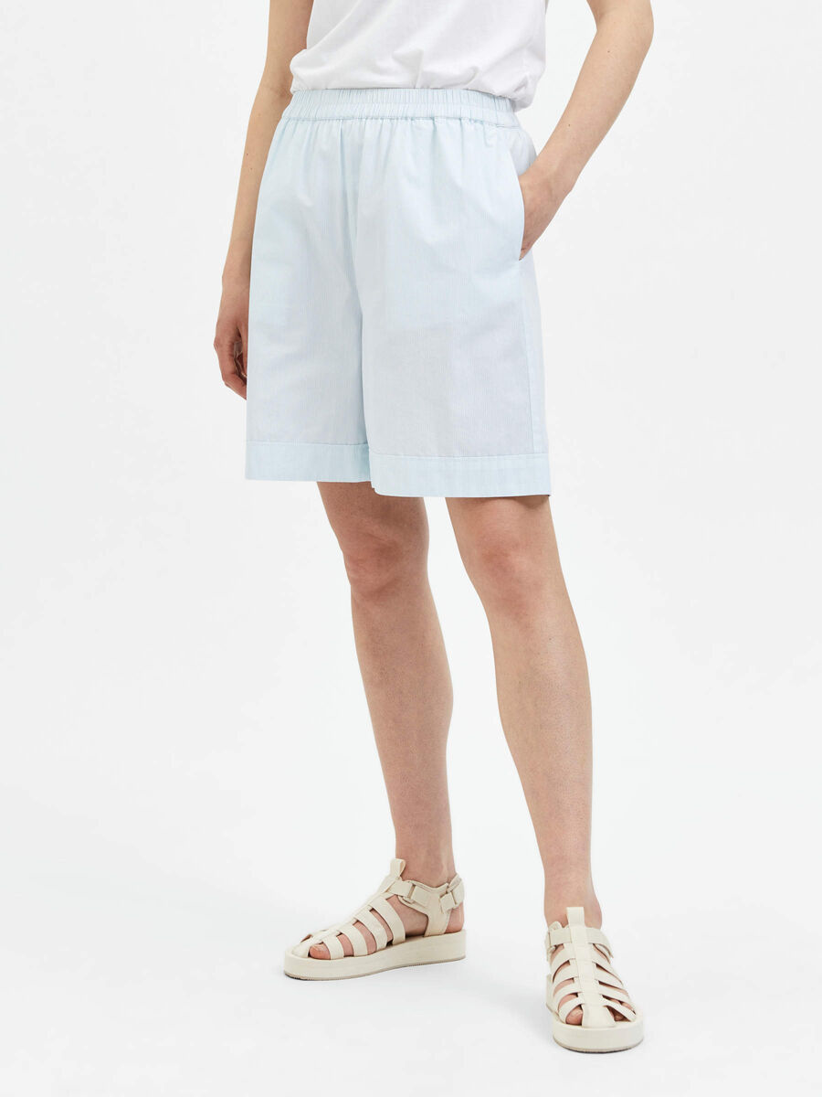 Selected HIGH WAIST SHORTS, Ballad Blue, highres - 16084508_BalladBlue_930953_003.jpg