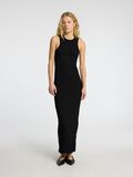 Selected RIBBED COTTON MAXI DRESS, Black, highres - 16096505_Black_003.jpg