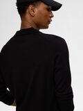 Selected 100% MERINO WOOL POLO SHIRT, Black, highres - 16094654_Black_008.jpg