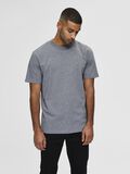 Selected KURZÄRMELIGES T-SHIRT, Medium Grey Melange, highres - 16077385_MediumGreyMelange_003.jpg