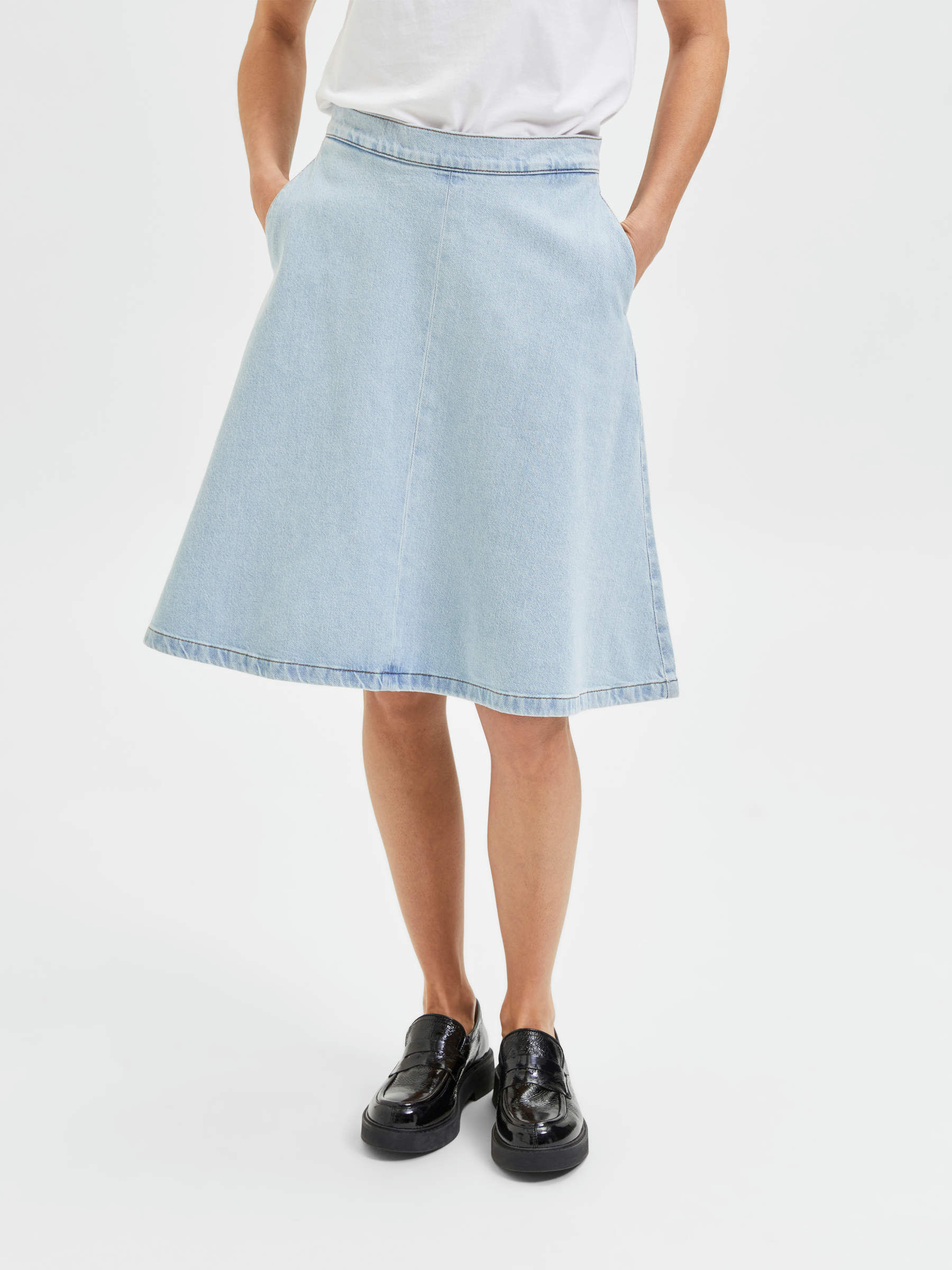 A-line denim skirt | Selected