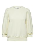 Selected PUFF SLEEVE SWEATSHIRT, Birch, highres - 16082379_Birch_001.jpg