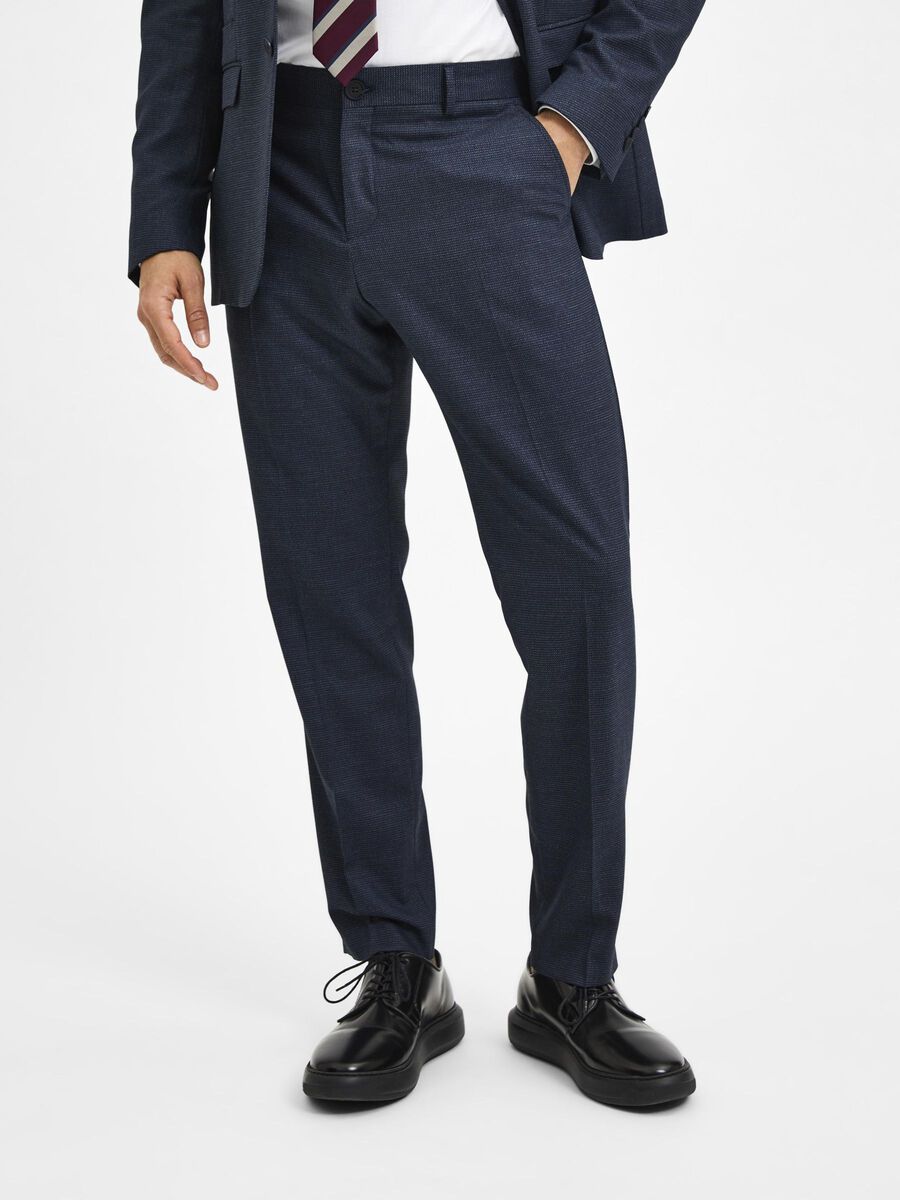 Selected 175 SLIM FIT WOVEN TROUSERS, Sky Captain, highres - 16085256_SkyCaptain_944107_003.jpg