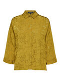 Selected BEDRUKT SHIRT MET 3/4 MOUWEN, Ecru Olive, highres - 16071552_EcruOlive_001.jpg