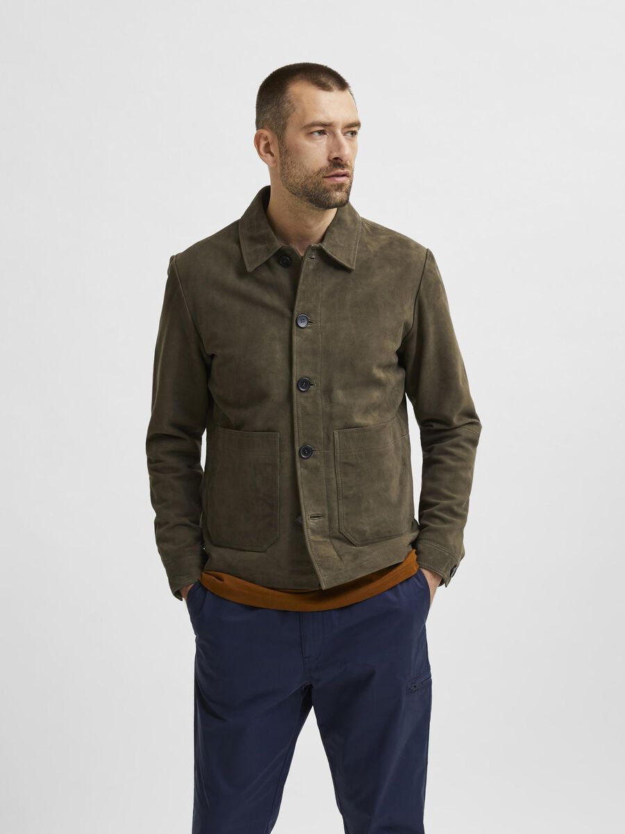 Selected SUÈDE MET KNOPEN JAS, Urban Chic, highres - 16078390_UrbanChic_003.jpg