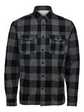 Selected CHECKED LOOSE FIT - OVERSHIRT, Grey, highres - 16075029_Grey_785077_001.jpg