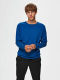 Selected CREW NECK PULLOVER, Estate Blue, highres - 16047649_EstateBlue_712328_003.jpg