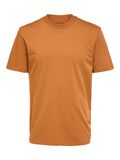 Selected SHORT-SLEEVED RELAXED FIT T-SHIRT, Bombay Brown, highres - 16077385_BombayBrown_001.jpg