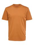 Selected SHORT-SLEEVED T-SHIRT, Bombay Brown, highres - 16077385_BombayBrown_001.jpg