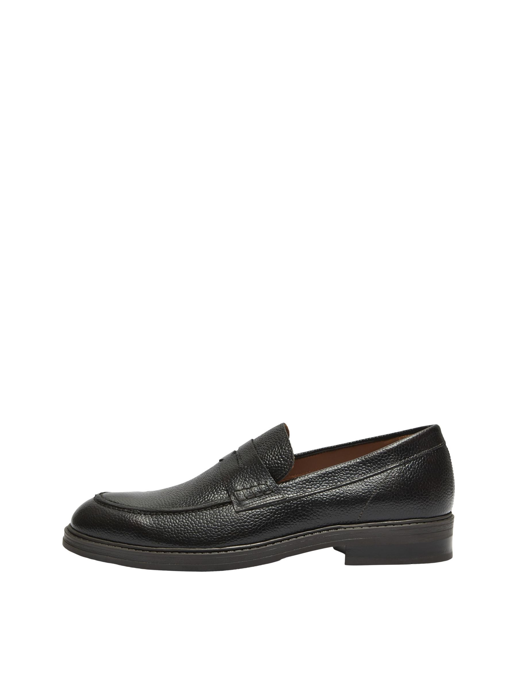 LEATHER LOAFERS Black SELECTED HOMME