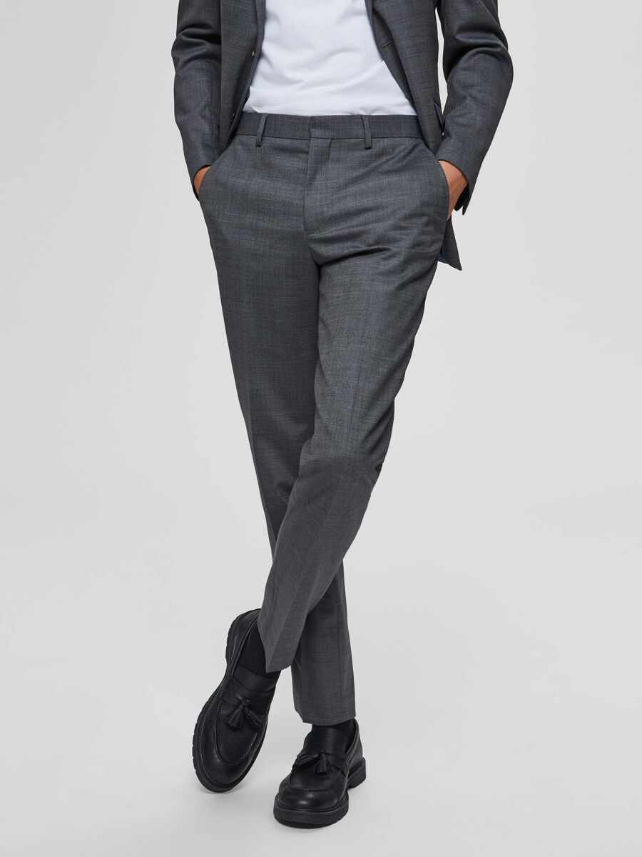 Selected SLIM FIT ANZUGHOSE, Grey, highres - 16072354_Grey_003.jpg