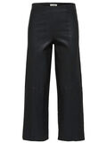 Selected CROPPED - LEATHER TROUSERS, Black, highres - 16062658_Black_001.jpg