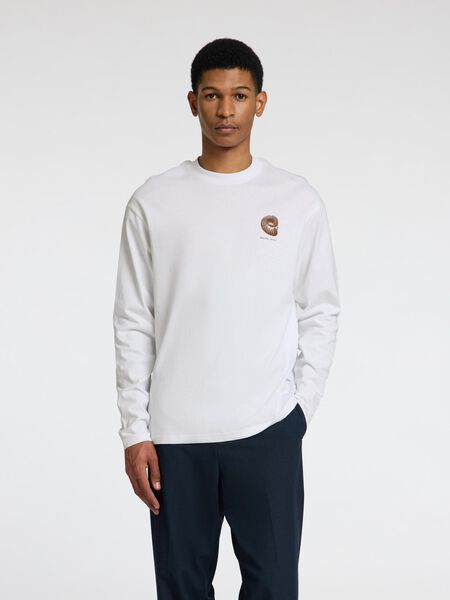 Selected PRINTED LONG-SLEEVED T-SHIRT, Bright White, highres - 16097299_BrightWhite_1175663_003.jpg