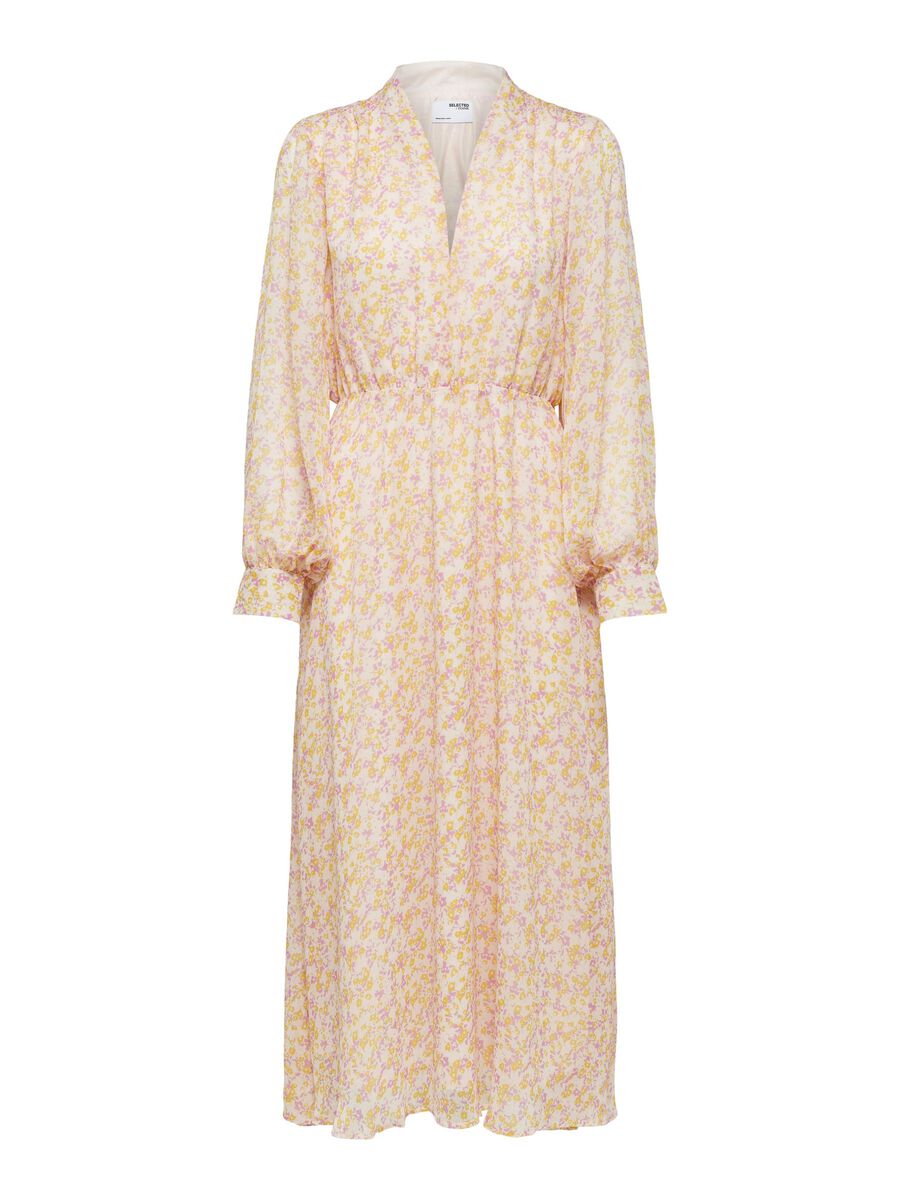 SELECTED Genanvendt Polyester Med Blomstret Print Kjole Kvinder Lyserød