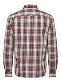 Selected SLIM FIT CHECKED - SHIRT, Bone White, highres - 16071935_BoneWhite_733417_002.jpg