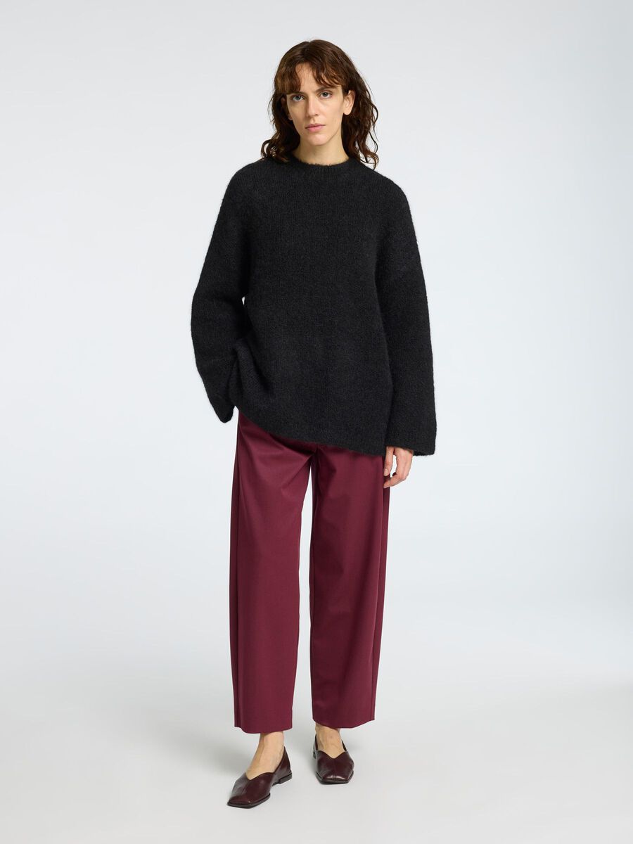 Selected OVERSIZED WOLLGEMISCH PULLOVER, Black, highres - 16095599_Black_005.jpg