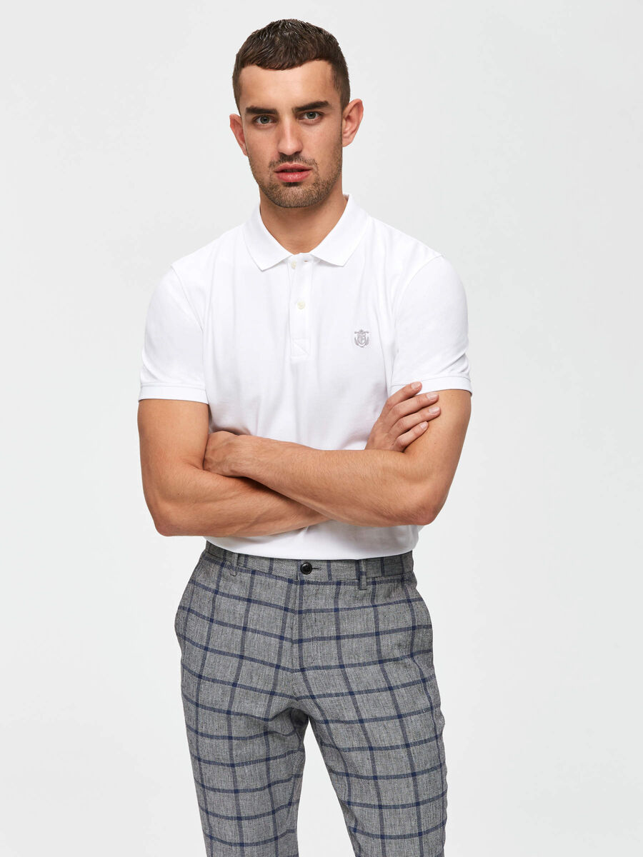 Selected SLHARO POLO SHIRT, Bright White, highres - 16049517_BrightWhite_003.jpg