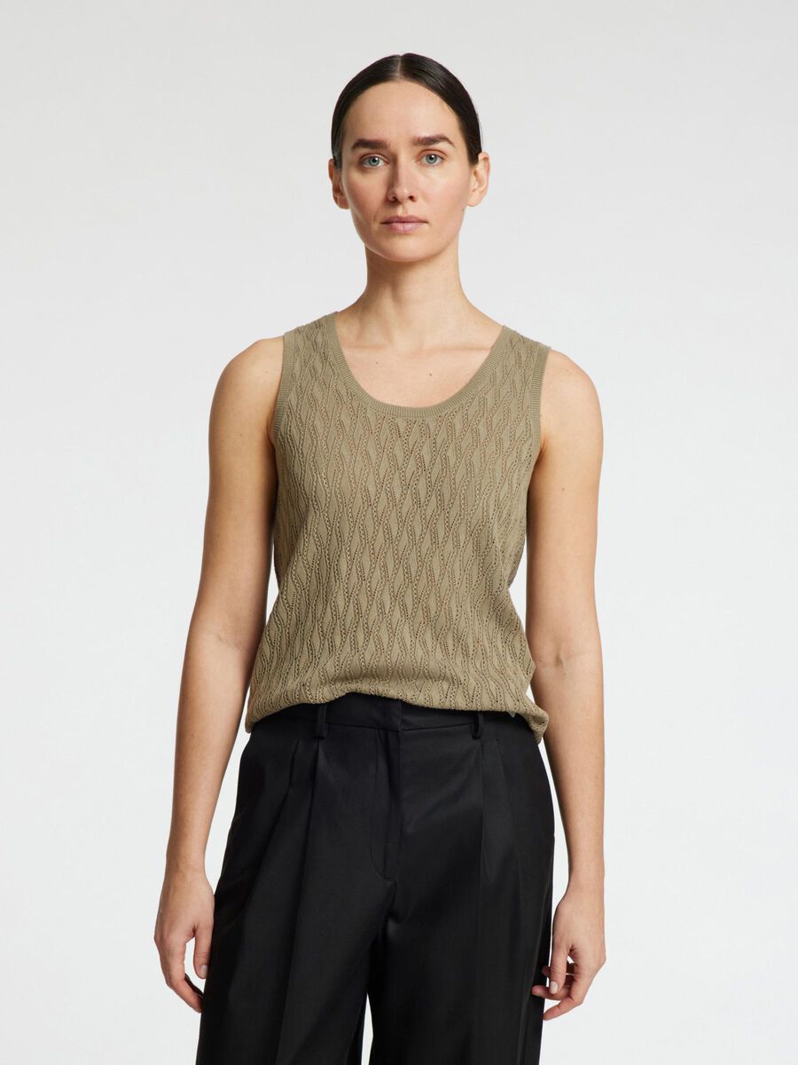 Selected KNITTED  TOP, Vetiver, highres - 16096822_Vetiver_003.jpg