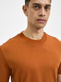 Selected SHORT-SLEEVED RELAXED FIT T-SHIRT, Bombay Brown, highres - 16077385_BombayBrown_006.jpg