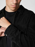 Selected SUEDE - SHIRT, Black, highres - 16063746_Black_006.jpg