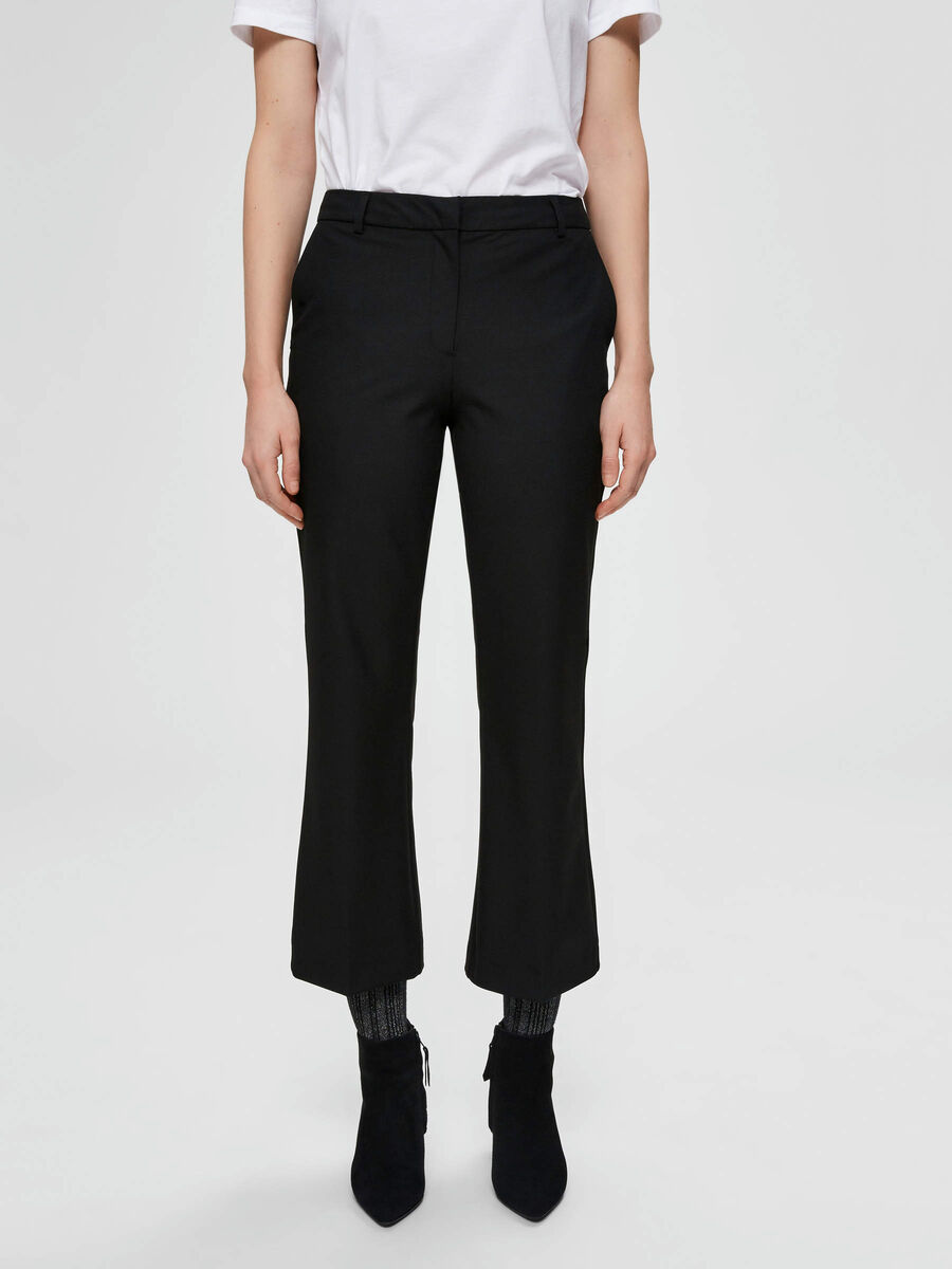 Selected RACCOURCI ÉVASÉ - PANTALON, Black, highres - 16073107_Black_003.jpg