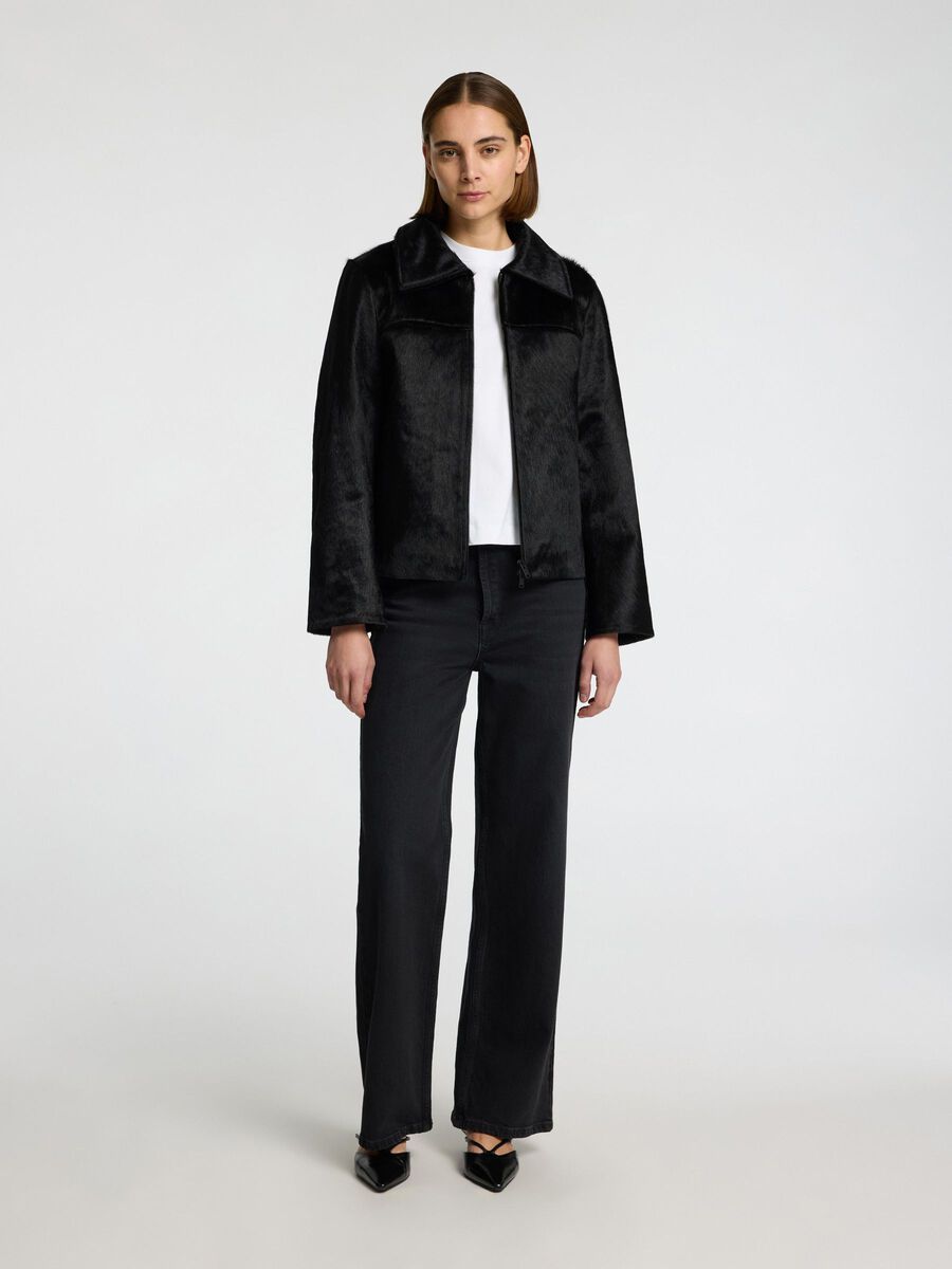 Selected 100 % CUIR DE VACHE VESTE, Black, highres - 16099745_Black_005.jpg