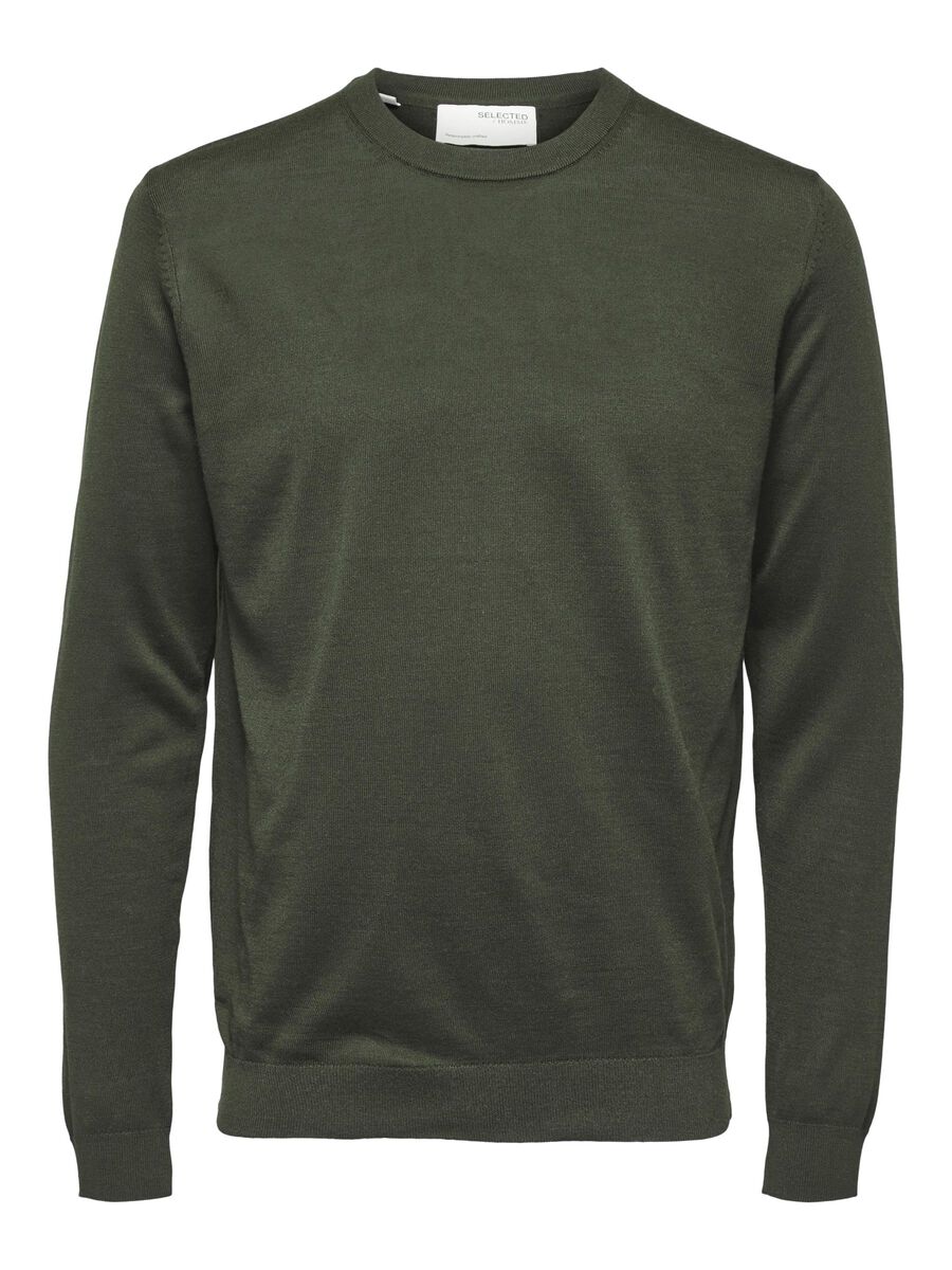 Selected MERINOWOLLE COOLMAX® PULLOVER, Forest Night, highres - 16079772_ForestNight_001.jpg