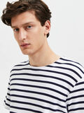 Selected STRIPED T-SHIRT, Bright White, highres - 16087855_BrightWhite_986490_006.jpg