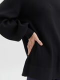 Selected BALLOON SLEEVED KNITTED PULLOVER, Black, highres - 16082528_Black_006.jpg