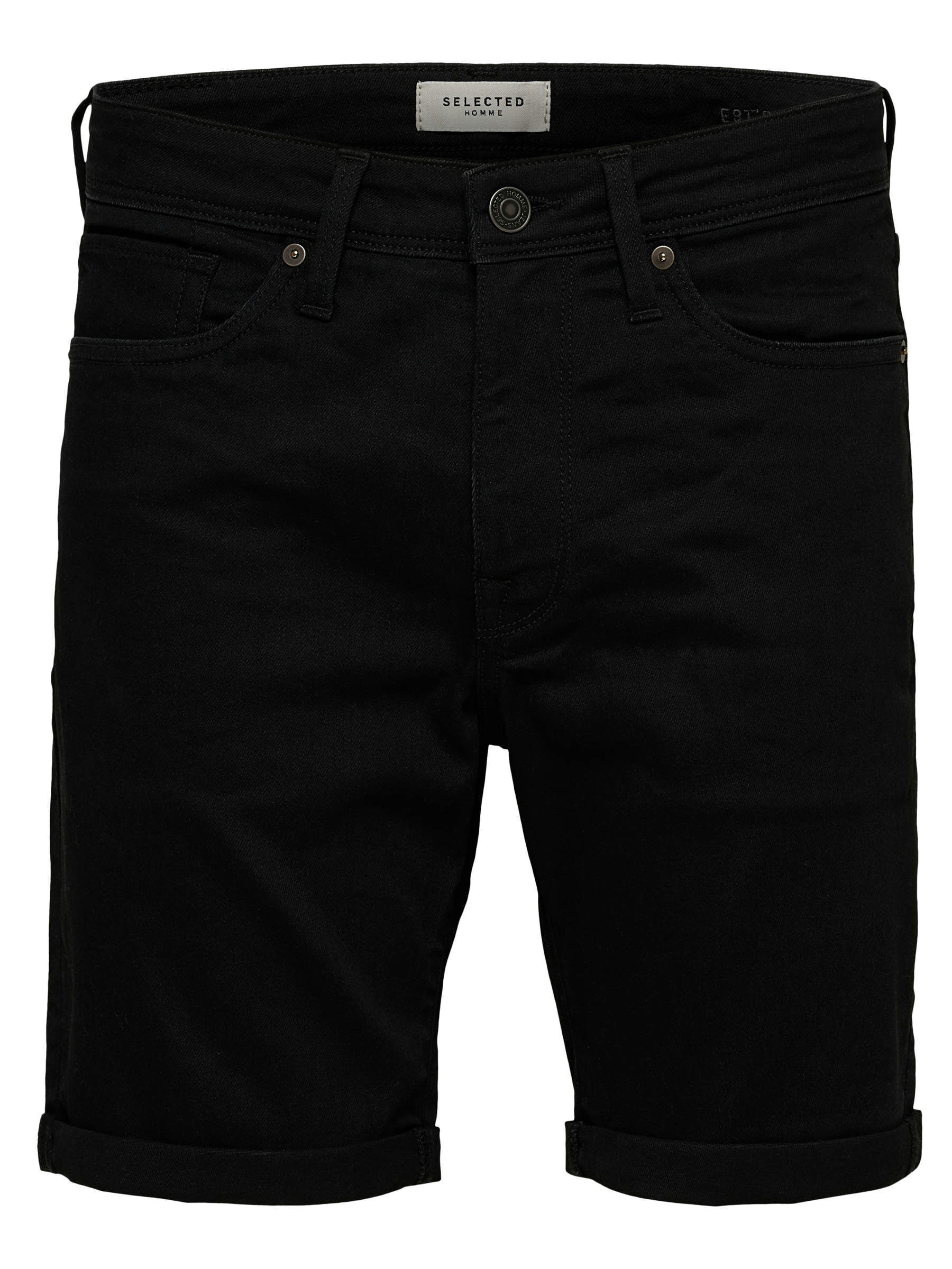SUPER STRETCH DENIM SHORTS Black SELECTED HOMME