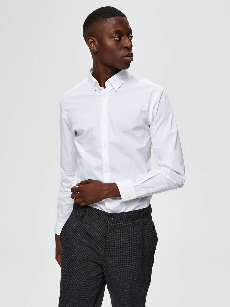 Selected SLIM FIT HEMD, Bright White, highres - 16073122_BrightWhite_003.jpg